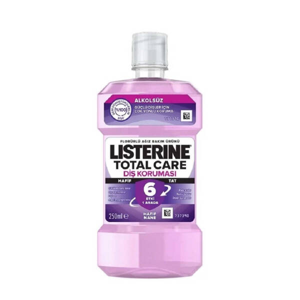 Listerine Total Care Diş Koruması Alkolsüz 250ml Hafif Nane - 1