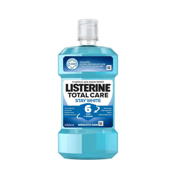 Listerine Total Care Stay White 250ml Serinletici Nane - 1