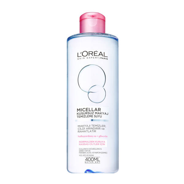 Loreal Paris Micellar Kusursuz Makyaj Temizleme Suyu Normalden Kuruya Hassas Ciltler İçin 400ml - 1