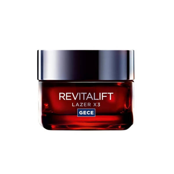 Loreal Paris Revitalift Lazer X3 Yoğun Yaşlanma Karşıtı Gece Kremi 50ml - 1