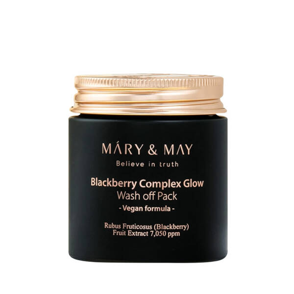 Mary and May Blackburry Complex Glow Wash off Pack Nemlendirici ve Aydınlatıcı Cilt Bakım Maskesi 125g - 1