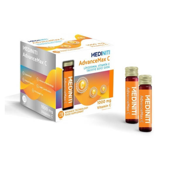 Mediniti AdvanceMax C 1000mg Vitamin C 20 Şişe - 1