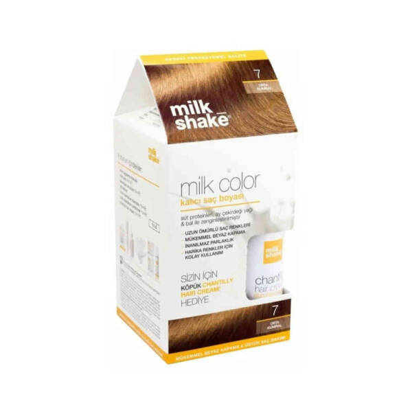 Milk Shake 7 Orta Kumral + Hair Cream 50ml Set - 1