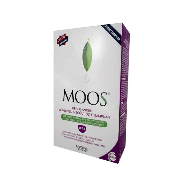 Moos Sulphur Enriched Anti Dandruff Shampoo 200ml - 1