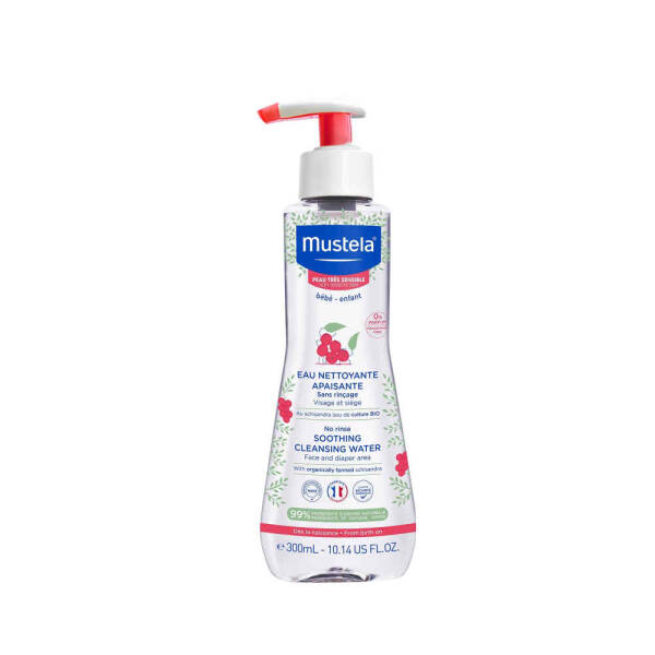 Mustela Çok Hassas Cilter İçin Durulama Gerektirme Temizleme Suyu 300ml - 1