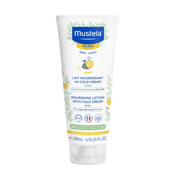 Mustela Cold Cream İçeren Besleyici Vücut Losyonu 200ml - 1