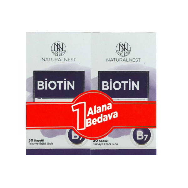 Naturalnest Biotin 5000ug 2x30 Kapsül - 1