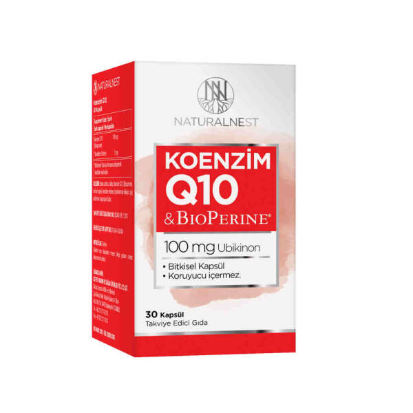 Naturalnest Coenzyme Q10 & BioPerine 100mg 30 Kapsül - 1