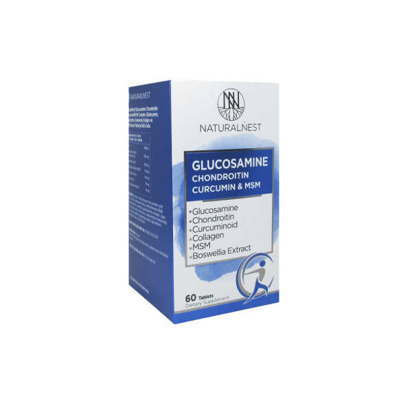 Naturalnest Glucosamine Chondritin Curcumin & MSM 60 Tablet - 1