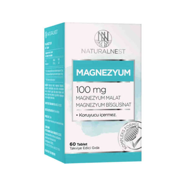 Naturalnest Magnesium 100mg 60 Tablet - 1