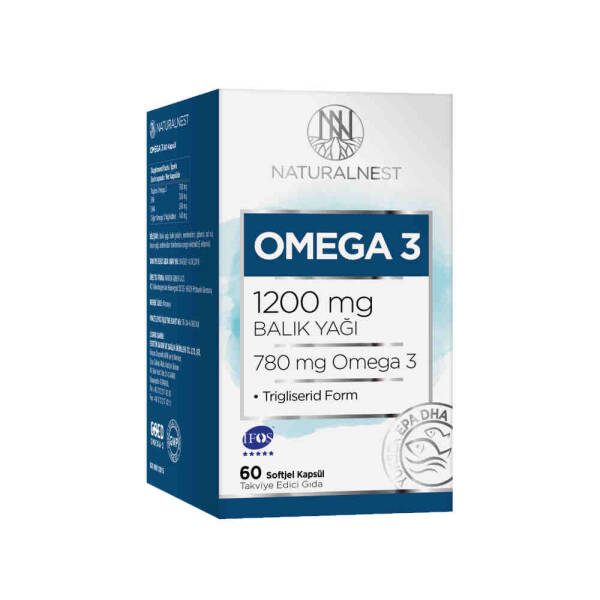 Naturalnest Omega 3 1200mg 60 Softjel Kapsül - 1