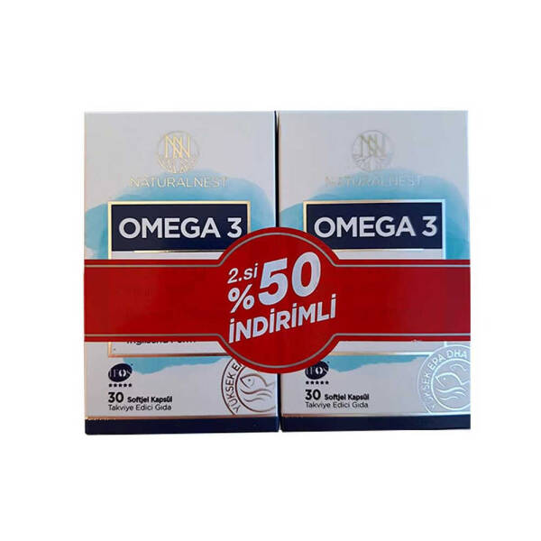 Naturalnest Omega 3 1200mg Fish Oil 2x30 Kapsül - 1