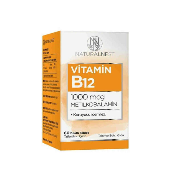 Naturalnest Vitamin B12 1000mcg 60 Dilaltı Tablet - 1