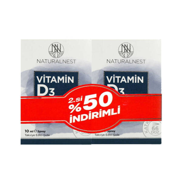 Naturalnest Vitamin D3 1000ıu Spray 2x10ml - 1