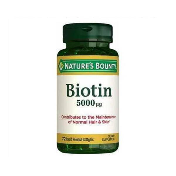 Nature's Bounty Biotin 5000ug 72 Kapsül - 1