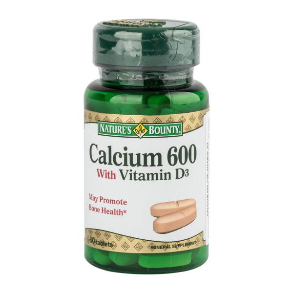Nature's Bounty Calcium 600 With Vitamin D3 60 Tablet - 1