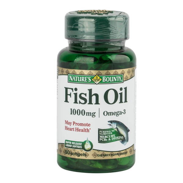 Nature's Bounty Fish Oil 1000mg 50 Softjel - 1