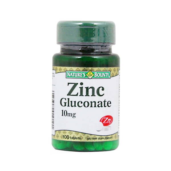 Nature's Bounty Zinc Gluconate 10mg 100 Tablet - 1