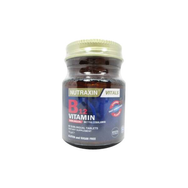 Nutraxin B12 Vitamin 1000mcg 60 Tablet - 1