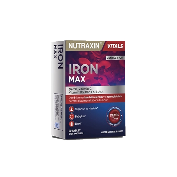 Nutraxin Iron Max 3 al 2 öde 90 Tablet - 1