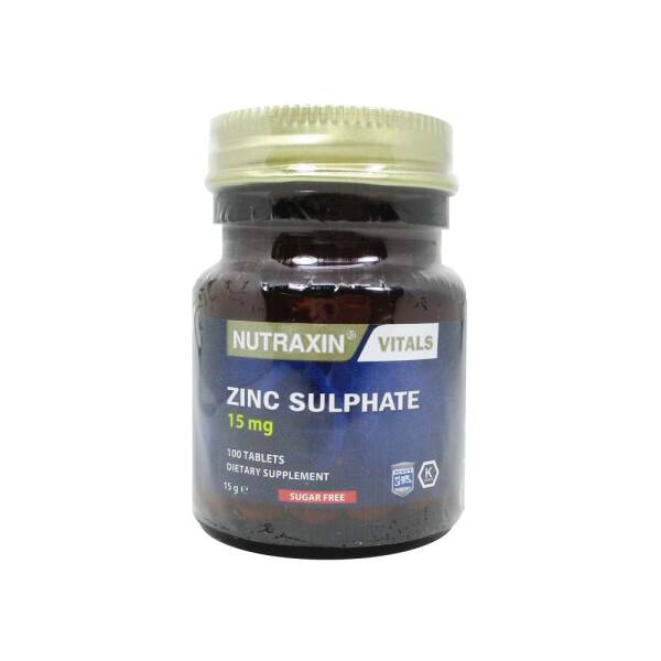 Nutraxin Zinc Sulphate 15mg 100 Tablet - 1
