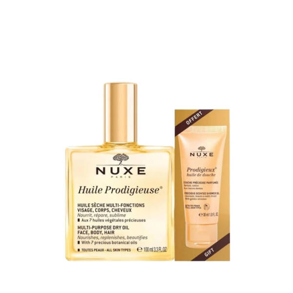 Nuxe Huile Prodigieuse 100ml + Prodigieux Floral Shower Oil 30ml Set - 1