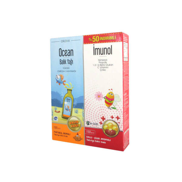 Ocean Balık Yağı 150ml ve İmunol Şurup 150ml Seti - 1