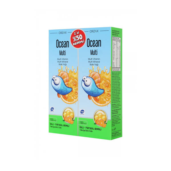 Ocean Multi Şurup Ballı-Portakal Aromalı 2x150 ml - 1