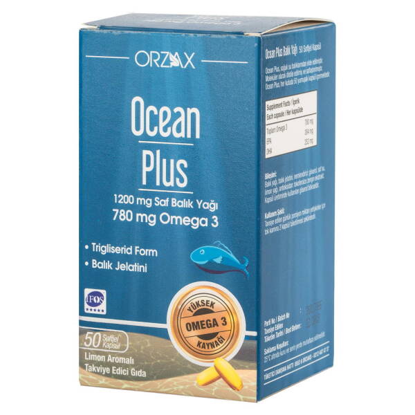 Ocean Plus Omega 3 780mg 50 Kapsül - 1