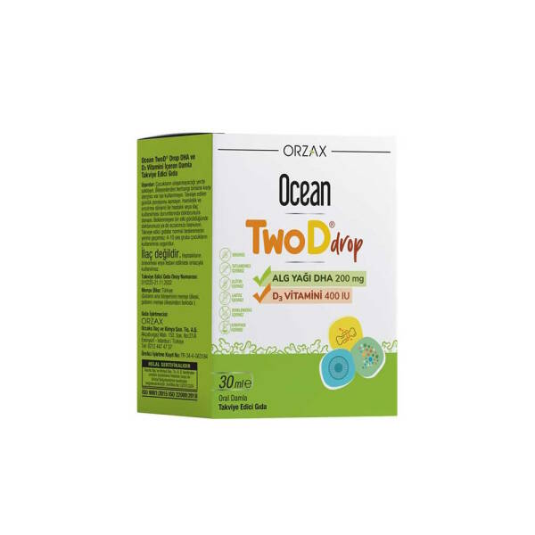 Ocean TwoDrop DHA 200mg D3 400IU 30ml - 1