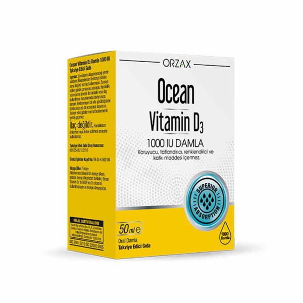 Ocean Vitamin D3 1000IU Damla 50ml - 1