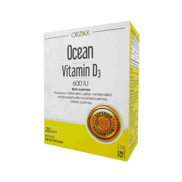 Ocean Vitamin D3 600 IU Oral Spray 20ml - 1
