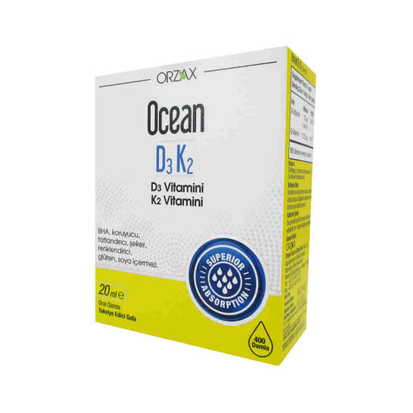 Ocean Vitamin D3 K2 Oral Drops 20ml - 1