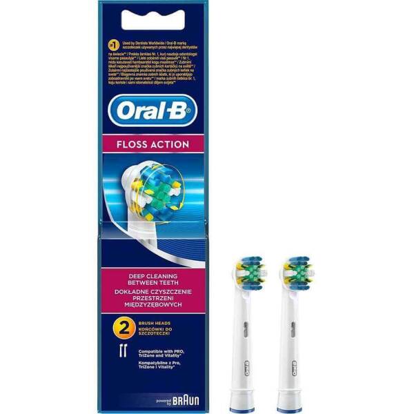 Oral-B Floss Action Yedek Fırça Başlığı 2 Adet - 1
