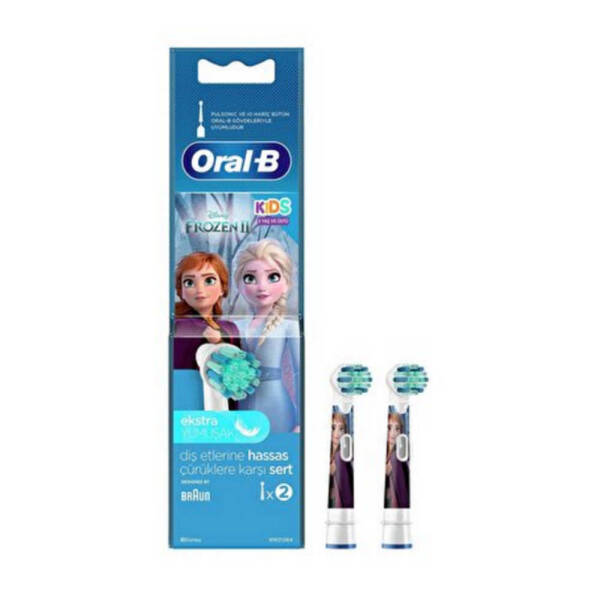 Oral-B Kids Frozen Yedek Fırça Başlığı 2 Adet Ekstra Yumuşak - 1