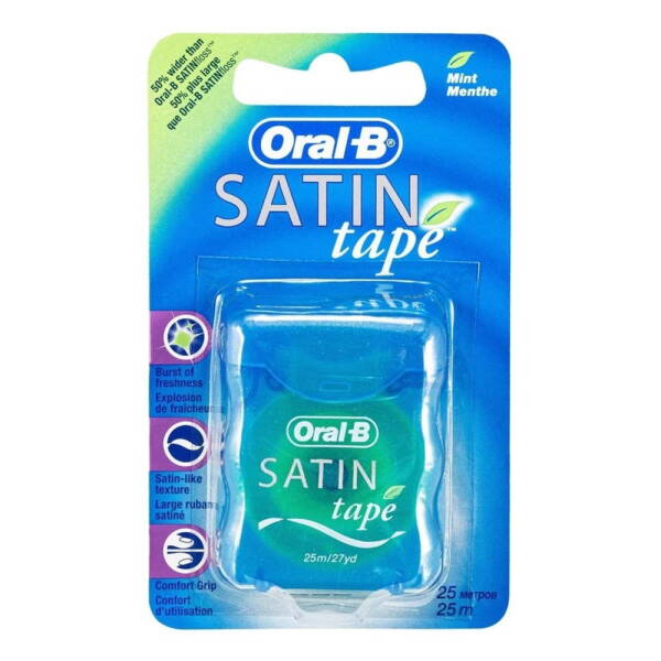 Oral B Satin Tape Ferahlık ve Temizlik Hissi Veren Naneli Diş İpi 25m - 1