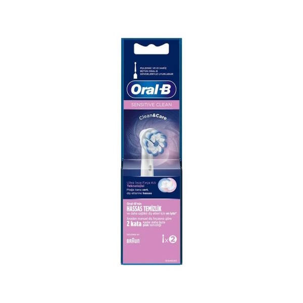 Oral-B Sensitive Clean Hassas Temizlik Şarjlı Diş Fırçası Başlığı 2 Adet - 1