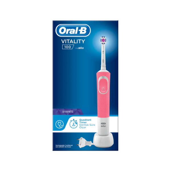 Oral-B Vitality 100 3D White Şarj Edilebilir Diş Fırçası - 1