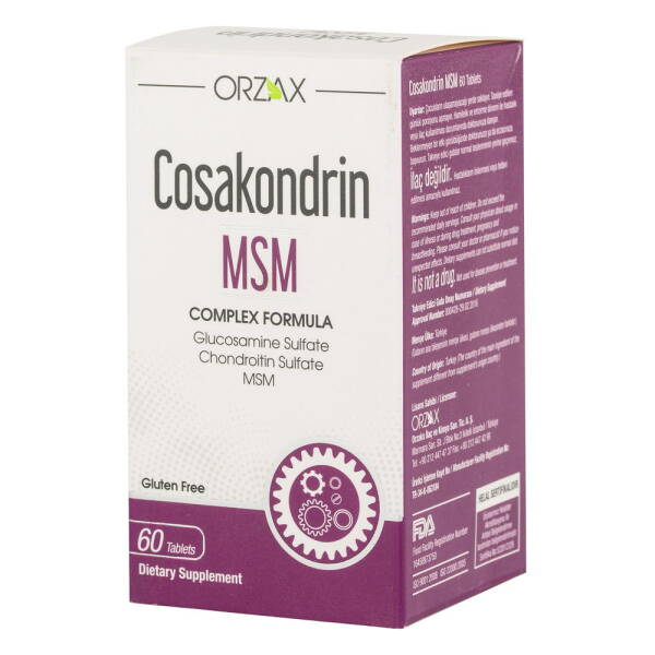 Orzax Cosakondrin MSM Complex Formula 60 Tablet - 1