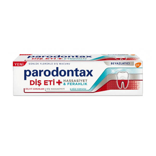 Parodontax Diş Eti + Hassasiyet & Ferahlık Beyazlatıcı Diş Macunu 75ml - 1