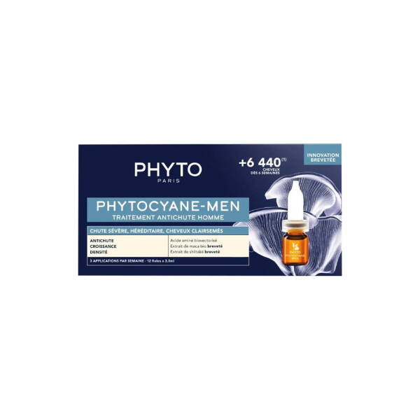 Phyto Phytocyane-Men Erkek Tipi Yoğun Saç Dökülmesi 12x3,5ml - 1