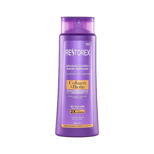 Restorex Collagen and Biotin Dolgunlaştırıcı Bakım Şampuanı 500ml - 1