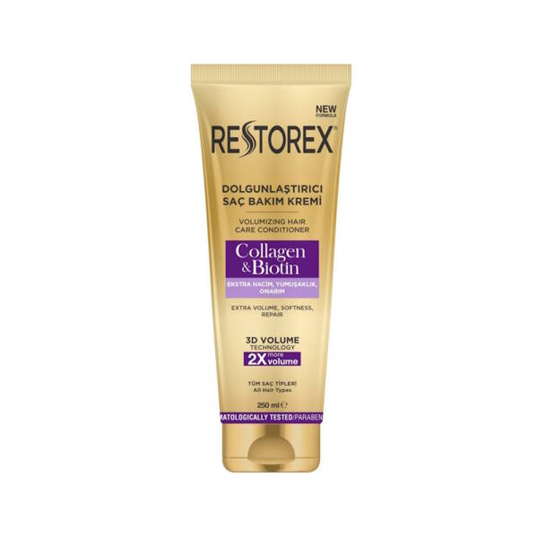 Restorex Collagen and Biotin Dolgunlaştırıcı Sıvı Saç Kremi 250ml - 1