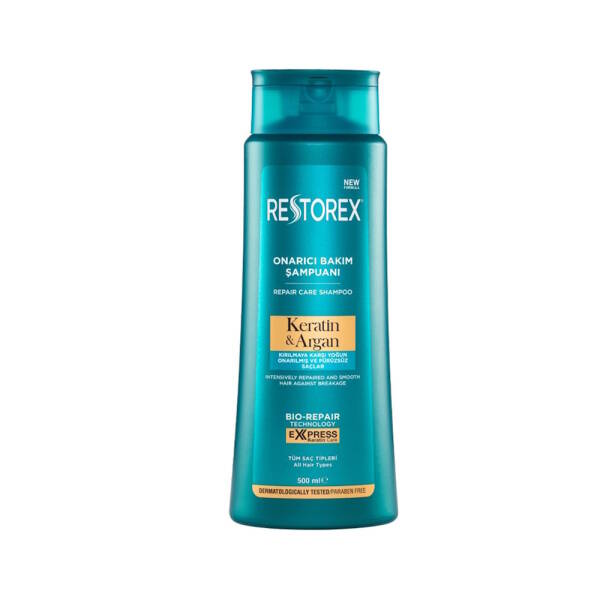 Restorex Keratin and Argan Onarıcı Bakım Şampuanı 500 ML - 1