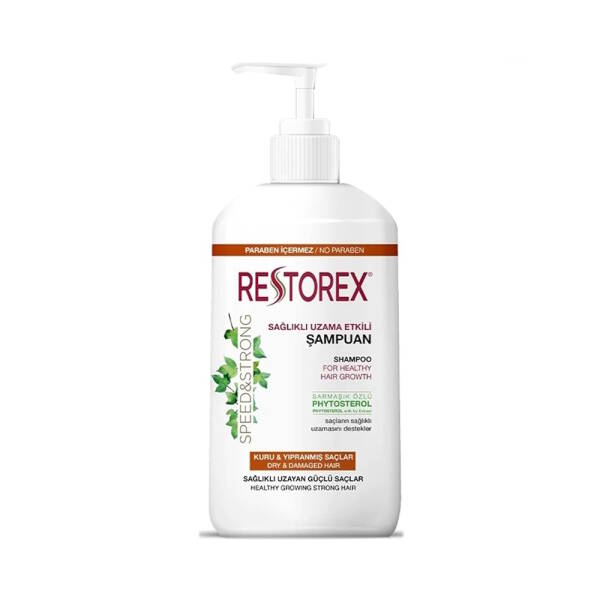 Restorex Speed and Strong Sağlıklı Uzama Etkili Şampuan 1000ml Kuru ve Yıpranmış Saçlar - 1