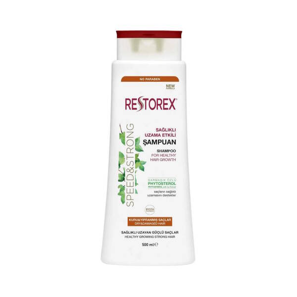 Restorex Speed and Strong Sağlıklı Uzama Etkili Şampuan 500ml Kuru ve Yıpranmış Saçlar - 1