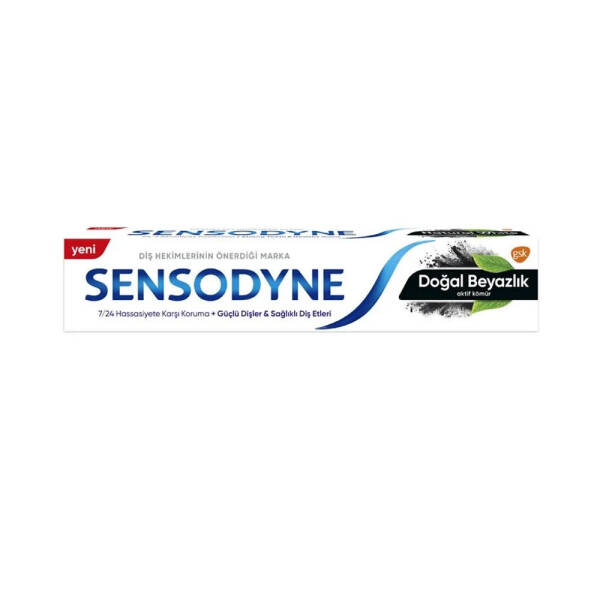 Sensodyne Doğal Beyazlık Aktif Kömürlü Diş Macunu 75ml - 1