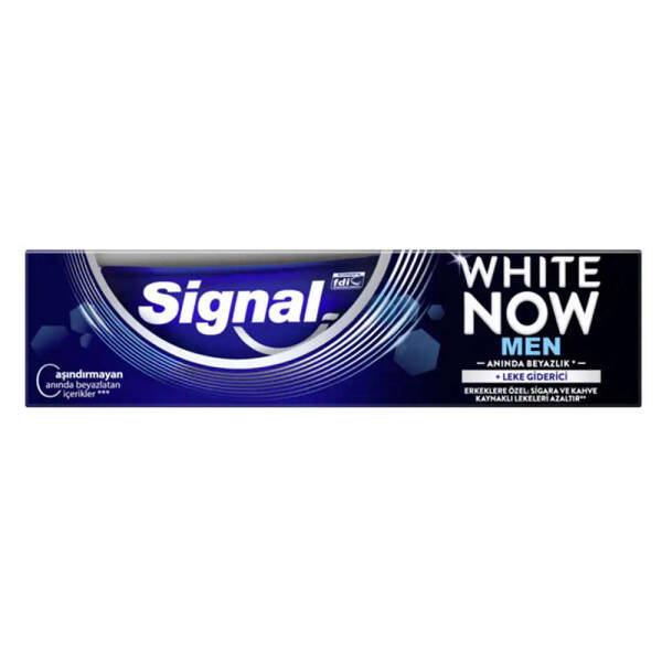 Signal White Now Erkek Leke Giderici Diş Macunu 75ml - 1