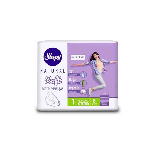 Sleepy Natural Soft Extra Yumuşak Ped 1 Normal 8 Adet - 1