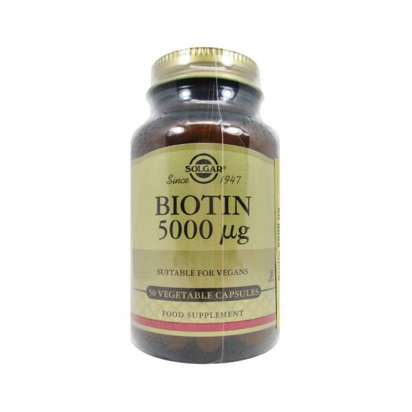 Solgar Biotin 5000μg 50 Bitkisel Kapsül - 1